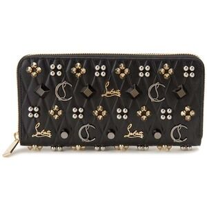 Christian Louboutin Panettone Round Zip Long Wallet Black